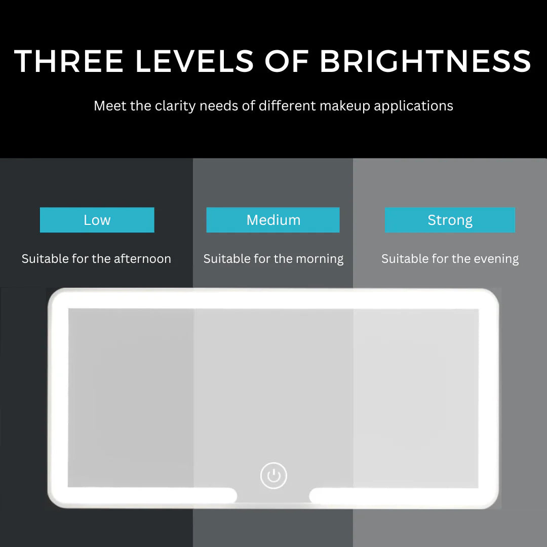 BristleBoss™ Car Vanity Mirror Light – Flawless Beauty On the Go
